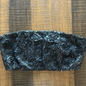 Forever 21 Black Sequin Bustier